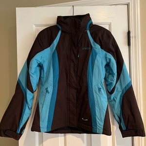 Spyder Teal and Brown Women’s Ski Jacket